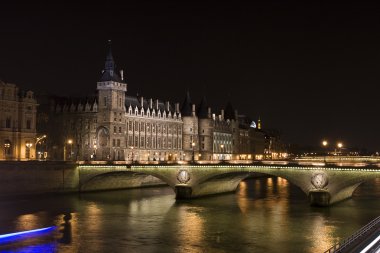 Nightview of Bastille Prison clipart