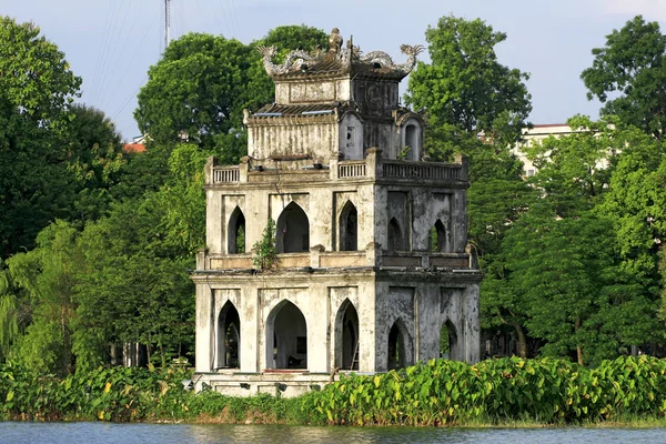Scène de la Tour de la Tortue, Hanoi Images De Stock Libres De Droits