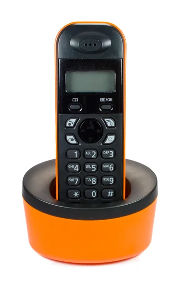 Orange radio phone — Stock Photo, Image