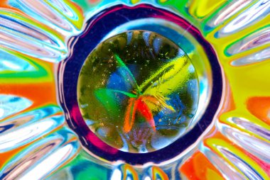 Colorful Reflections from a Marble clipart
