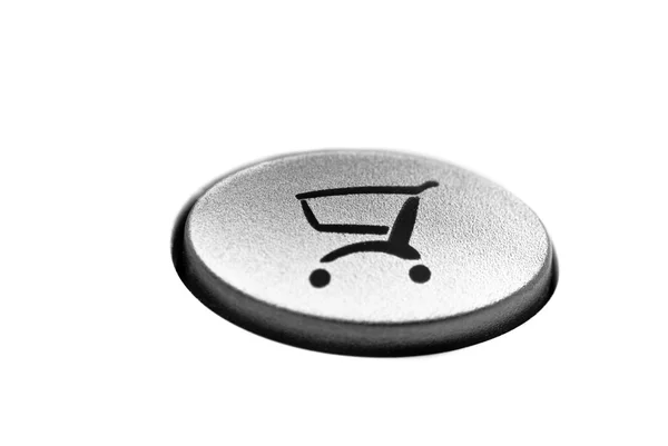 Zakupy online przycisk — Zdjęcie stockowe