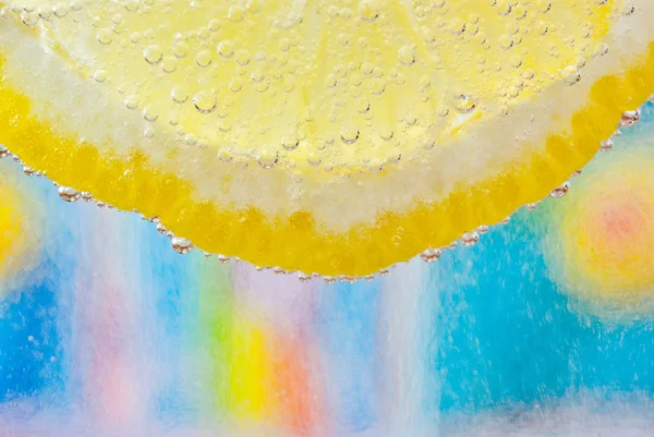 Lemon dalam soda — Stok Foto
