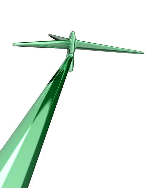 3d wind turbine mill — Stock Photo, Image