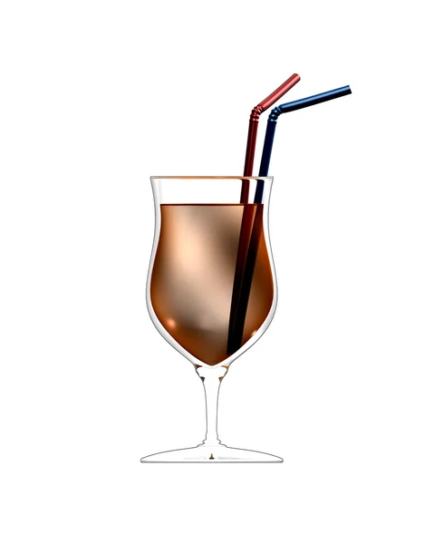 Illustrazione 3D del bicchiere da cocktail — Foto Stock