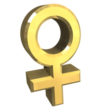 Female sex symbols (3D) clipart