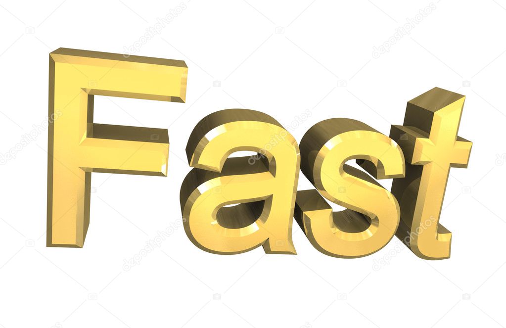Fast in gold 3D