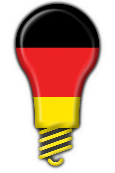 Niemiecki guzik flaga lampy kształt — Zdjęcie stockowe