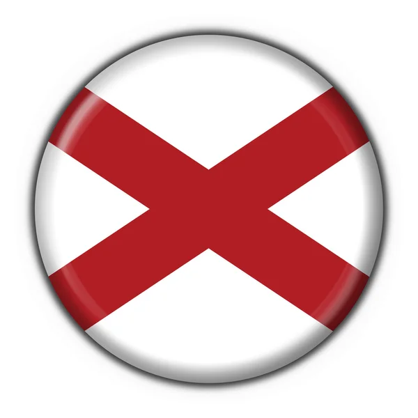 Alabama (USA State) button flag round — Stock Photo, Image