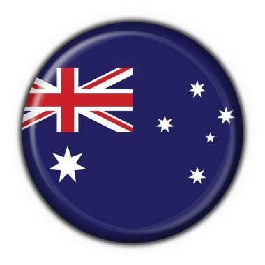 Australian button flag round shape clipart