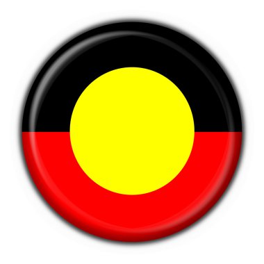 Australian Aboriginal button flag round shape clipart