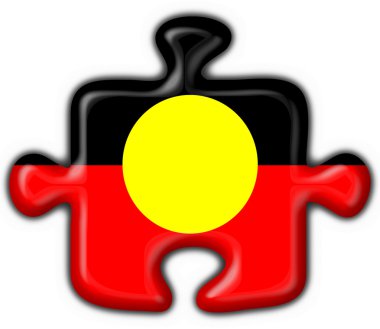 Australian Aboriginal button puzzle round shape clipart