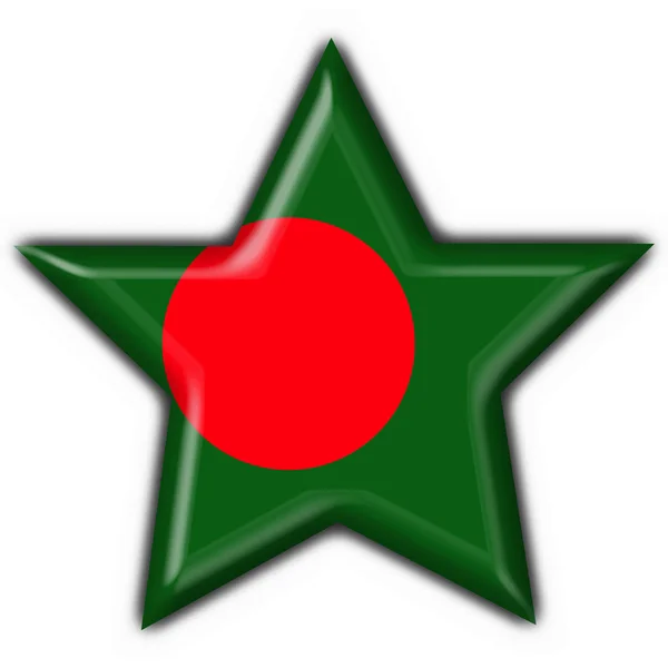 Botón Bangladesh bandera estrella forma —  Fotos de Stock