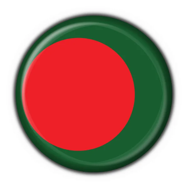 Bangladesh knop vlag ronde vorm — Stockfoto