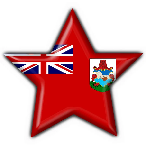 Bermuda button flag star shape — Stock Photo, Image