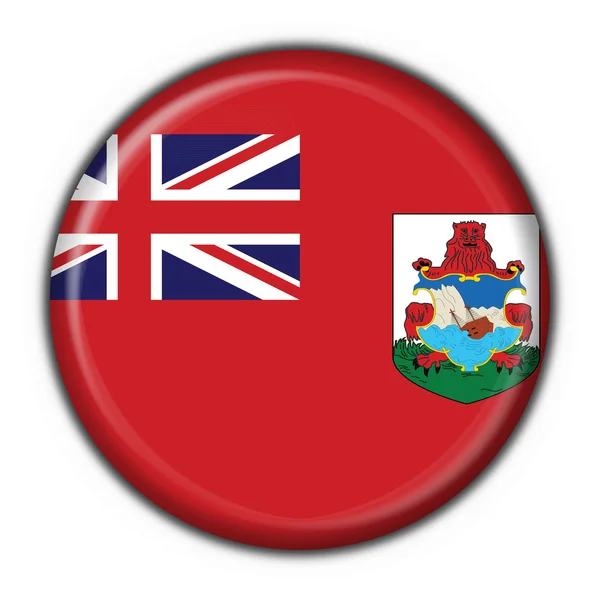 Bandiera a pulsante Bermuda forma rotonda — Foto Stock