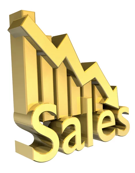 Статистика продаж — стоковое фото