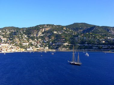 The bay of Villefranche clipart