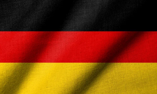 Bandera 3D de Alemania ondeando —  Fotos de Stock