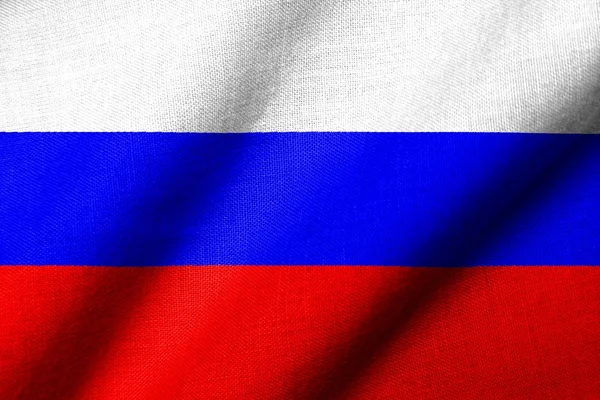 Bandeira 3D da Rússia acenando — Fotografia de Stock