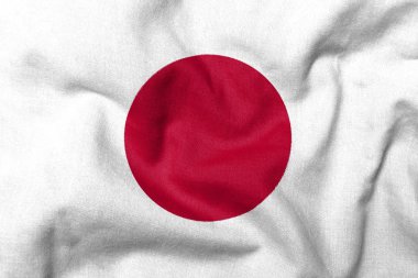 3D Flag of Japan clipart