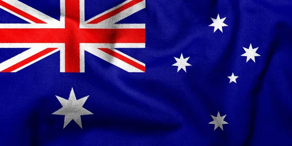 Avustralya 'nın 3D bayrağı — Stok fotoğraf