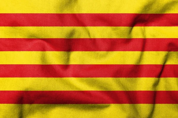 3D flaga Katalonii — Zdjęcie stockowe