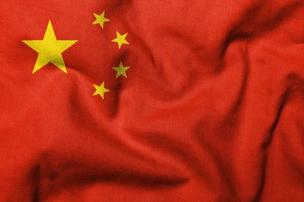 Çin'in 3D bayrağı — Stok fotoğraf
