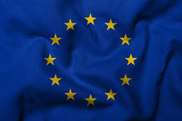 3D vlajka Evropské unie — Stock fotografie