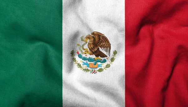 3d прапор мексиканської мови — стокове фото