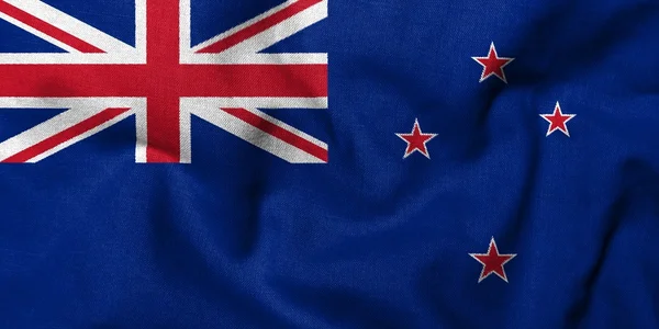 3D flagga Nya Zeeland — Stockfoto