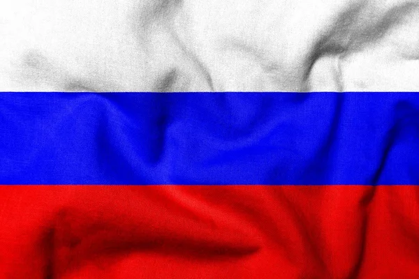 Rusya'nın 3D bayrağı — Stok fotoğraf
