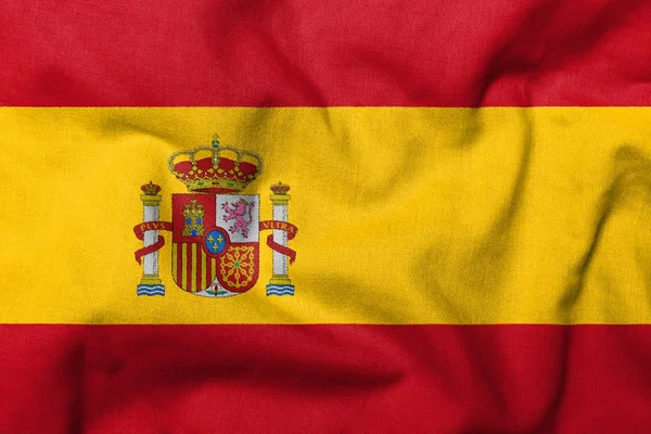 3D-vlag van Spanje voeren — Stockfoto