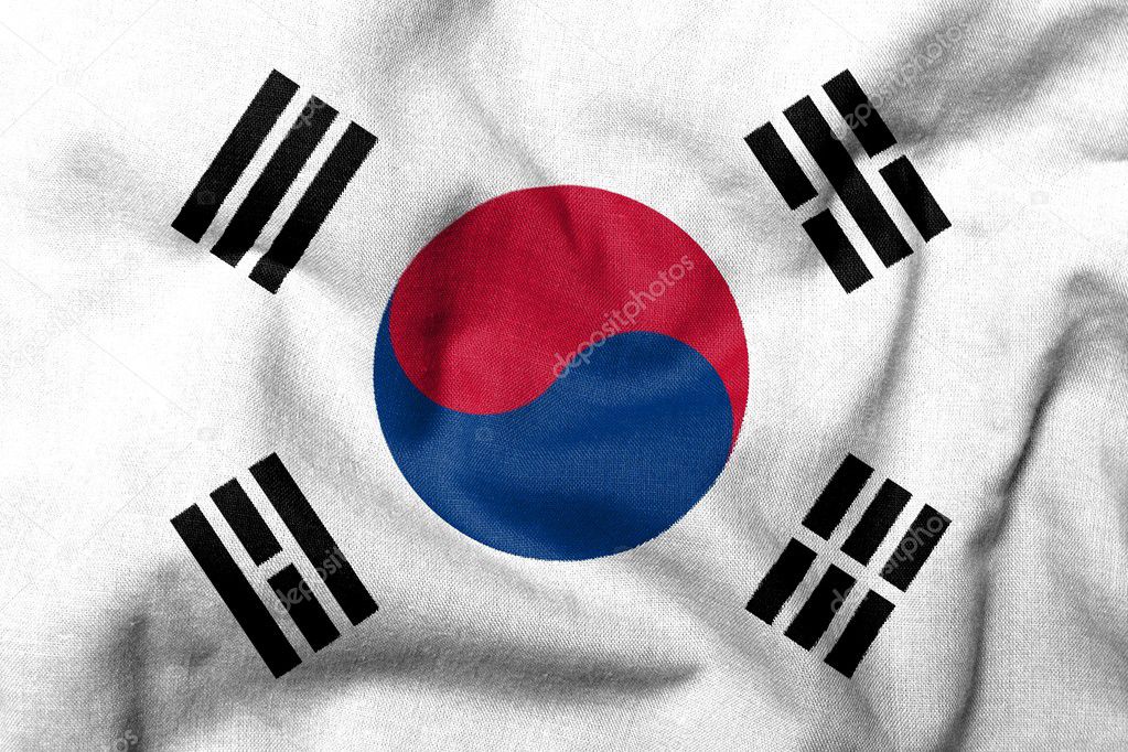 3D Flag of South Korea