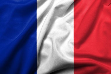 Fransa saten 3D bayrağı