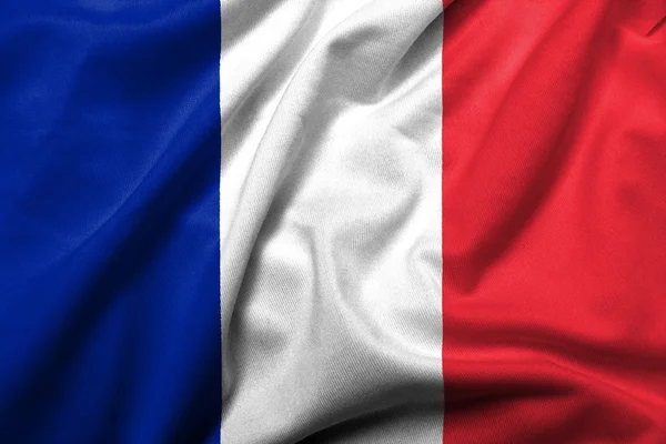 フランスのサテンの 3 d の旗 — ストック写真