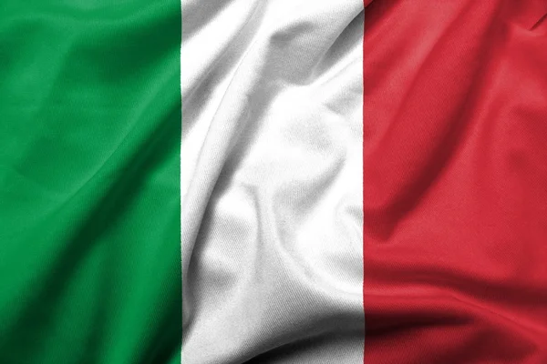 3D σημαία της Ιταλίας σατέν — Φωτογραφία Αρχείου