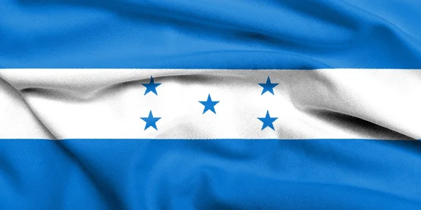 Honduras saten 3D bayrağı — Stok fotoğraf