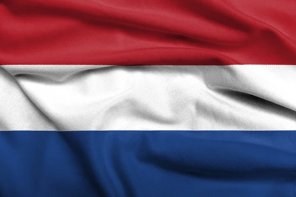 3d Flagge von Niederländisch satin — Stockfoto