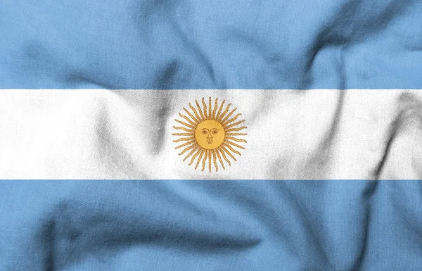 3D vlag van Argentinië — Stockfoto