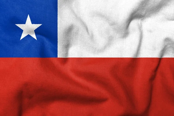 Bandeira 3D de Chile — Fotografia de Stock