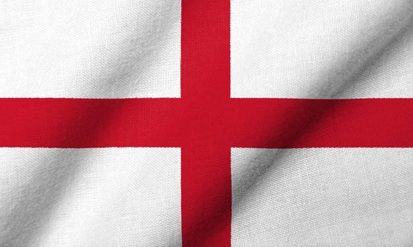 3D Bandiera d'Inghilterra sventola — Foto Stock