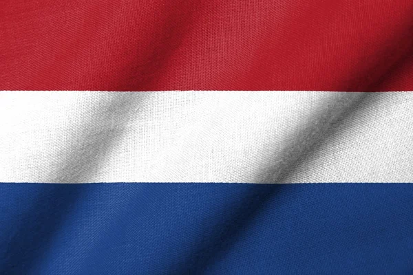 3d 的荷兰挥舞着旗子 — 图库照片