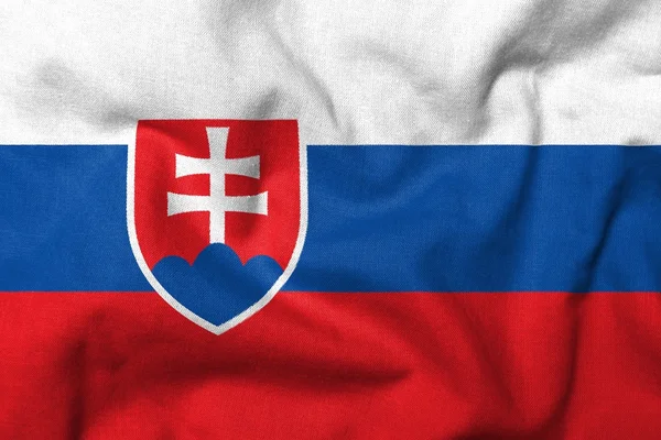 3D σημαία της Σλοβακίας — Φωτογραφία Αρχείου