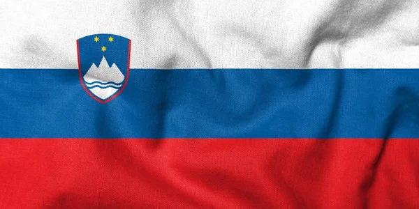 3D Прапор Словенії — стокове фото