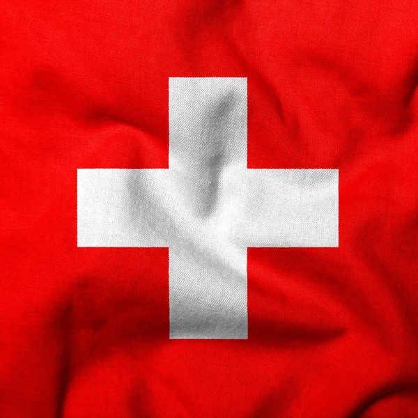 Svájc 3D zászlaja — Stock Fotó
