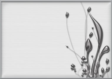 Metal Flowers Background clipart