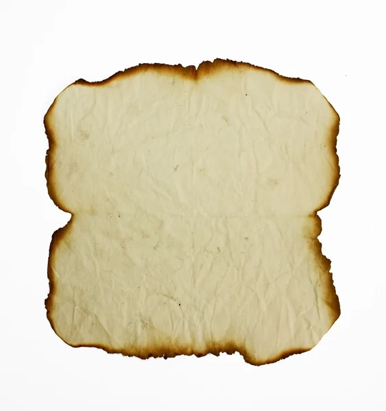 Burnt edges paper background — Stock Photo, Image