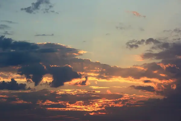 Imagem de um belo pôr-do-sol — Fotografia de Stock