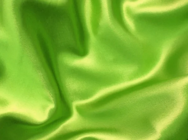 Sensual suave satén verde — Foto de Stock