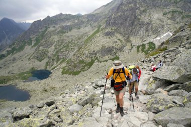 Mountaineers in Slovakia clipart